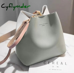 Cyflymder Fashion Women Bag Summer Bucket Pu Leather Shoulder Bags Brand Designer Ladies Crossbody