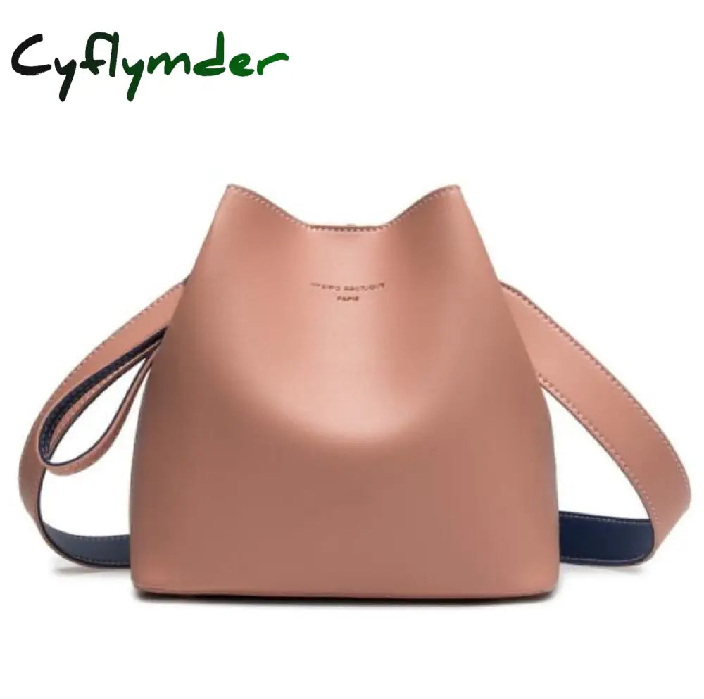 Cyflymder Fashion Women Bag Summer Bucket Pu Leather Shoulder Bags Brand Designer Ladies Crossbody