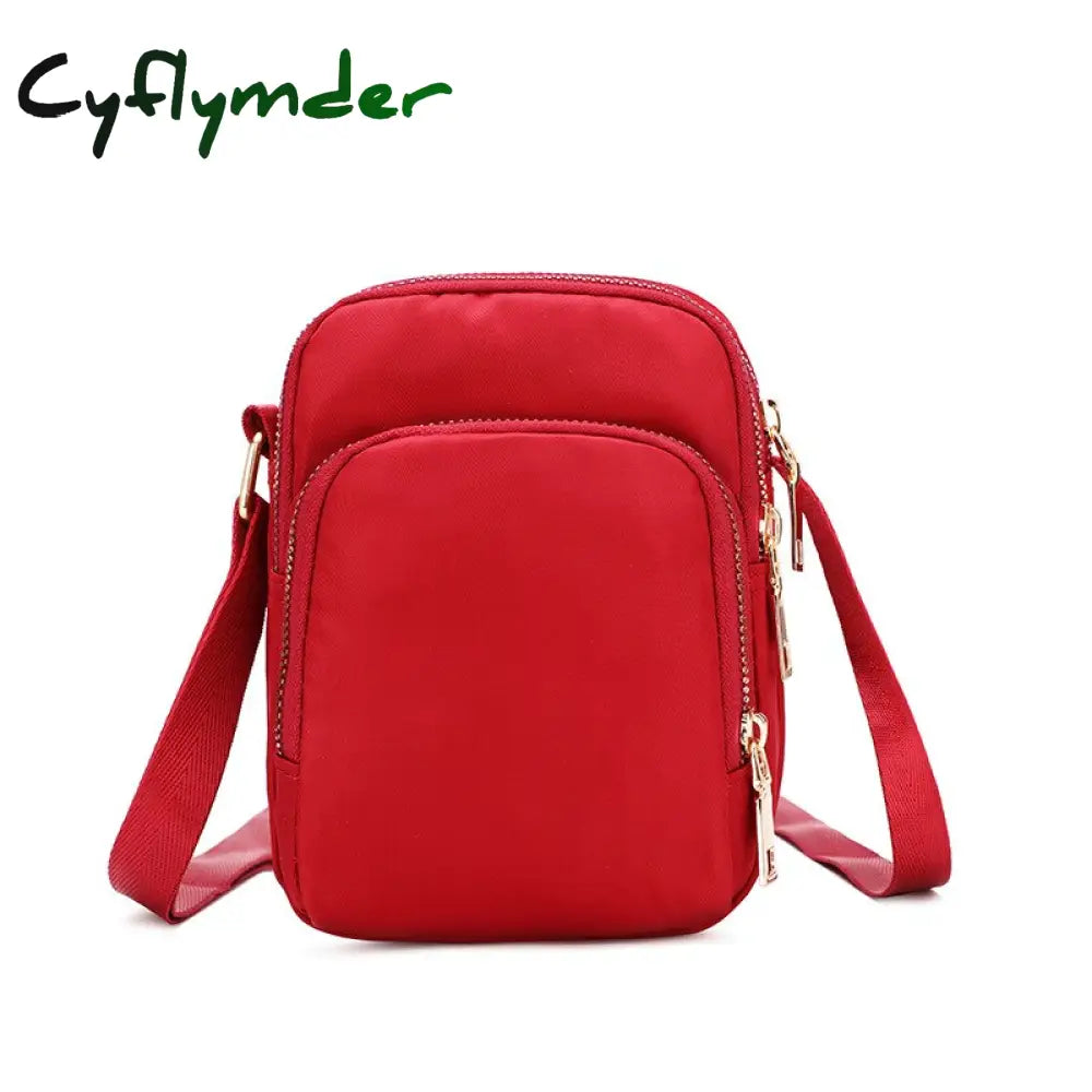 Cyflymder Fashion Women Crossbody Zipper Mobile Phone Shoulder Bag Lady Female Multifunction