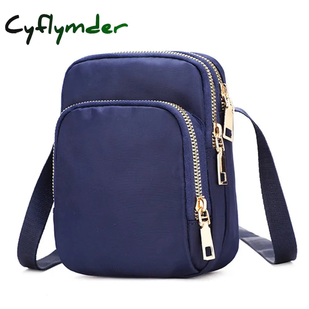 Cyflymder Fashion Women Crossbody Zipper Mobile Phone Shoulder Bag Lady Female Multifunction