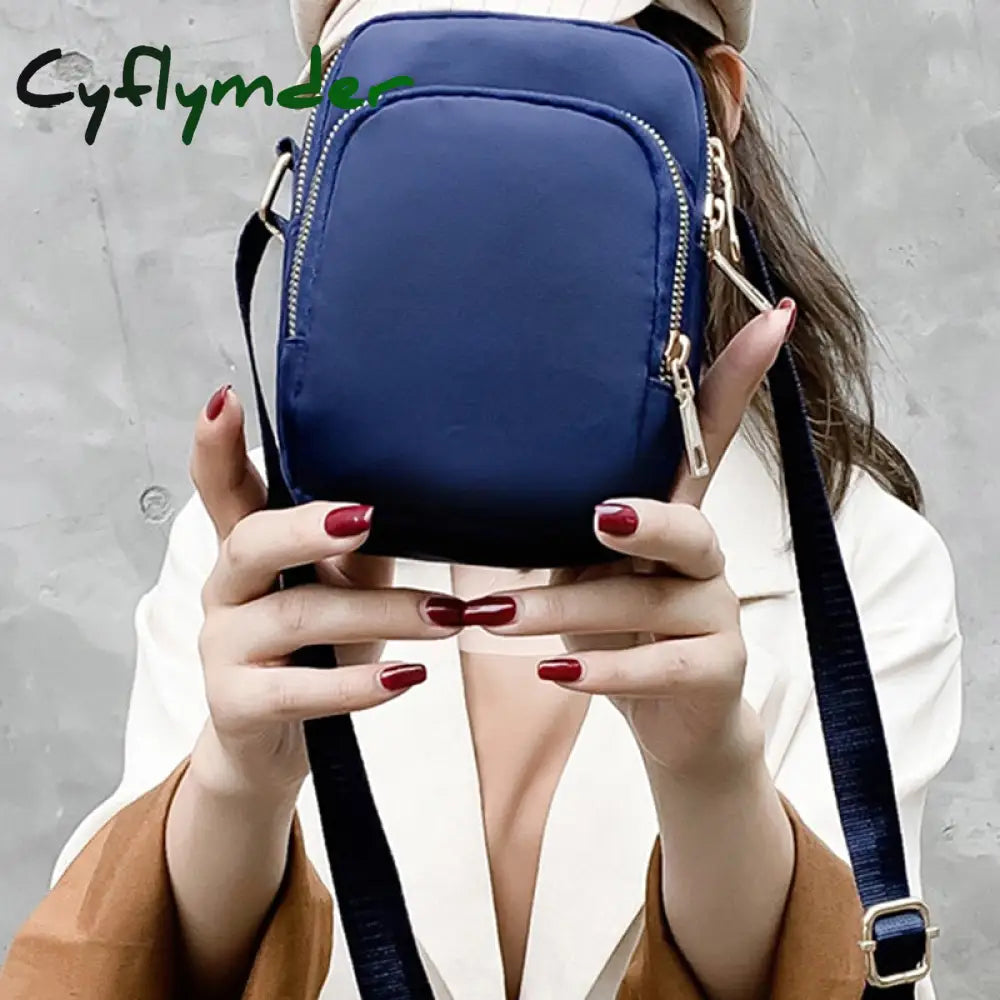 Cyflymder Fashion Women Crossbody Zipper Mobile Phone Shoulder Bag Lady Female Multifunction