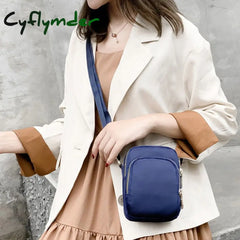 Cyflymder Fashion Women Crossbody Zipper Mobile Phone Shoulder Bag Lady Female Multifunction