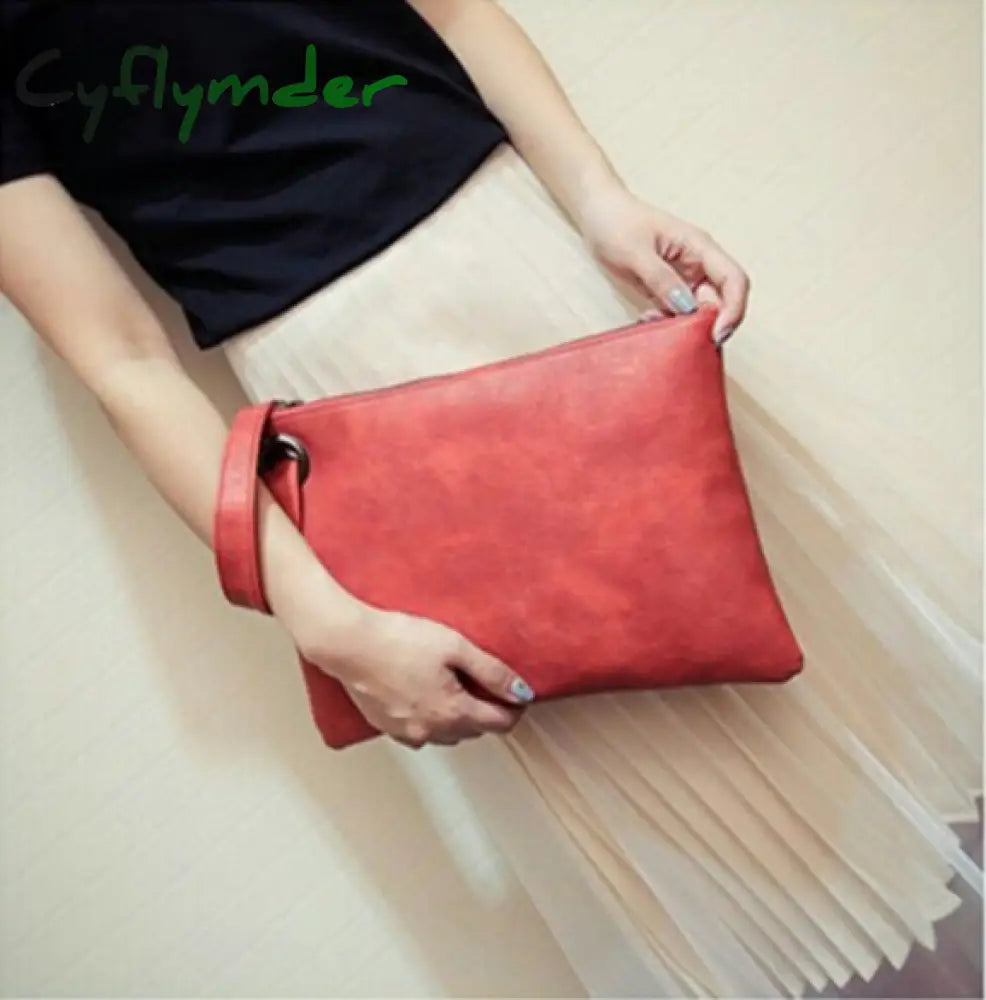 Cyflymder Fashion Women Elegant Party Clutches Pu Leather Envelope Clutch Bag Handbag Lady Female