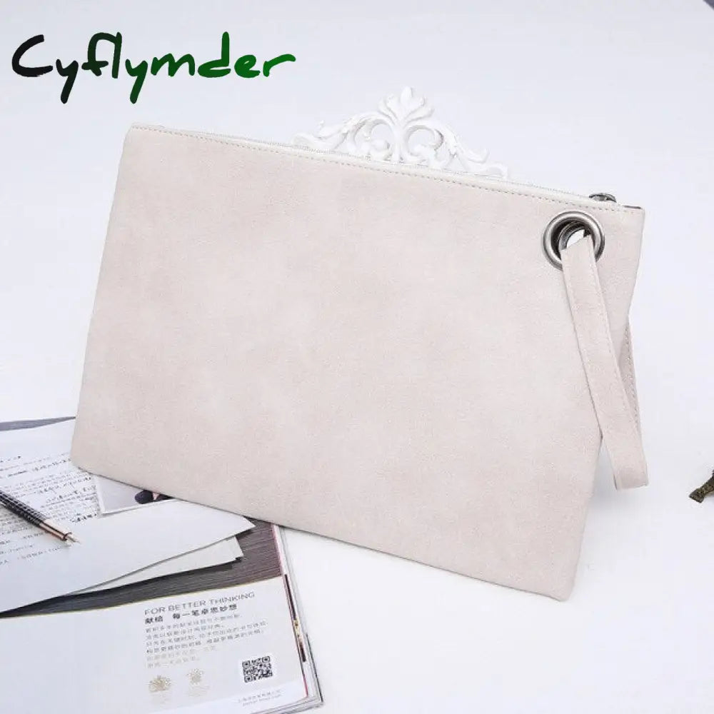 Cyflymder Fashion Women Elegant Party Clutches Pu Leather Envelope Clutch Bag Handbag Lady Female