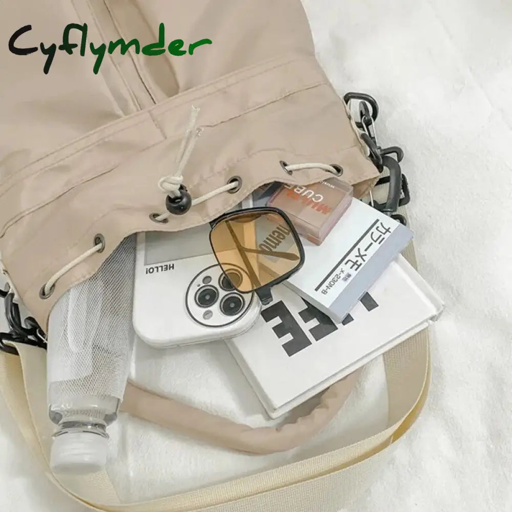 Cyflymder Fashion Women Handbags Waterproof Nylon Shoulder Bags Large Capacity Crossbody For