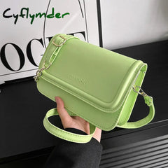 Cyflymder Fashion Women Luxury Handbag Pu Simple Shoulder Bags Female Daily Design Totes Purse