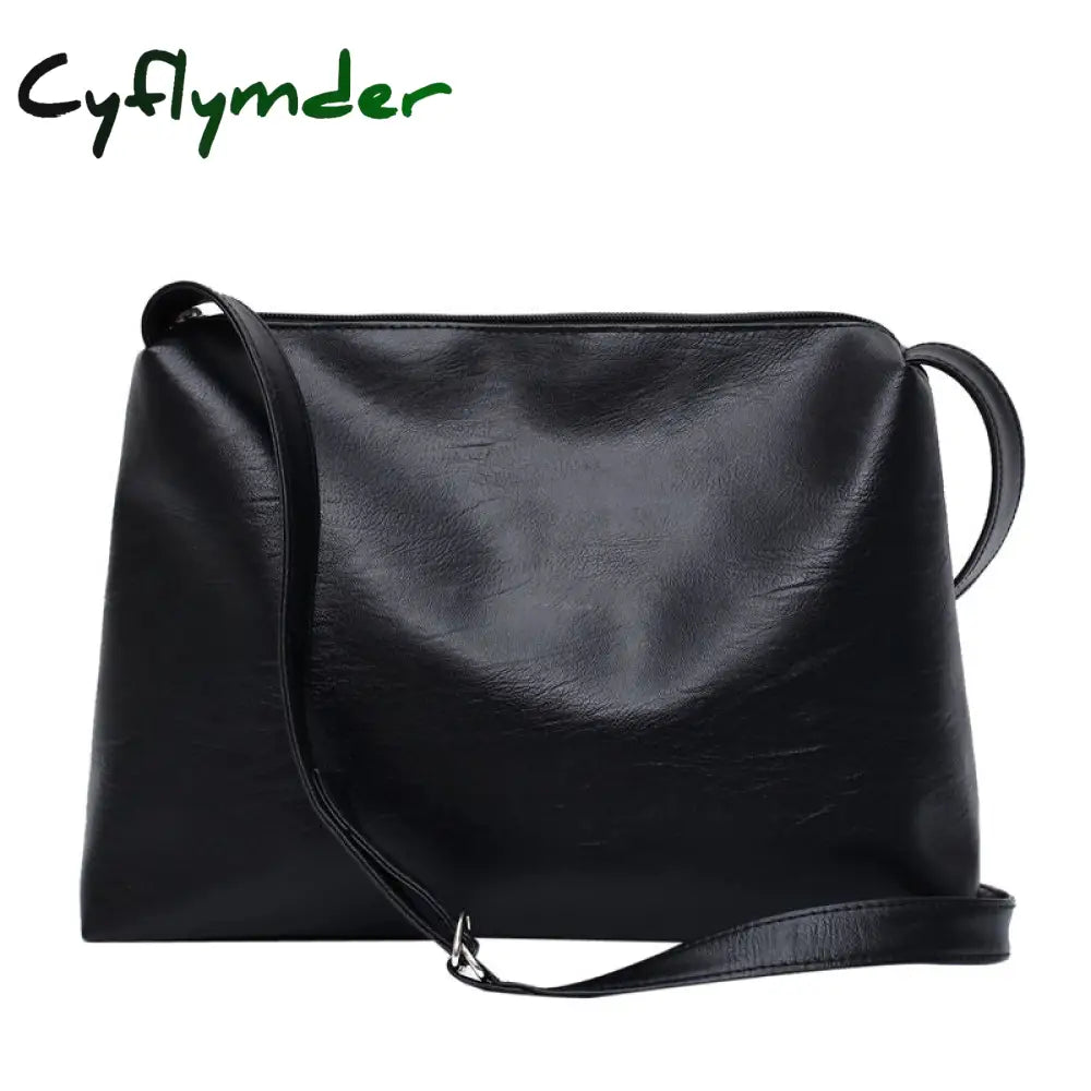 Cyflymder Fashion Women Messenger Bag Large Capacity Ladies Daily Casual Tote Soft Pu Leather