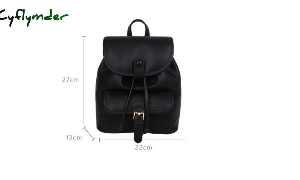 Cyflymder Fashion Women Pu Leather Backpack School Bags For Female Shoulder Mochila Feminina Ladies