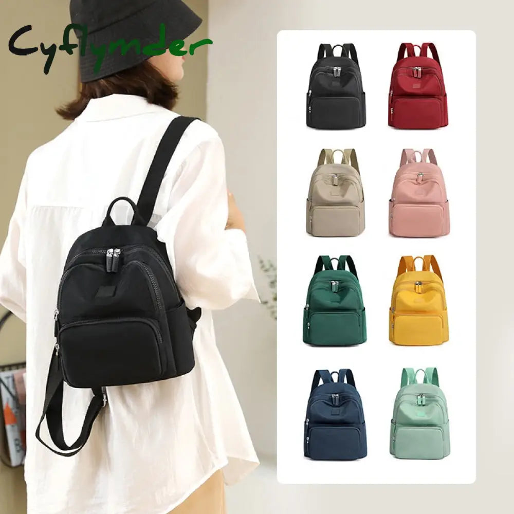 Cyflymder Fashion Women Small Backpacks Waterproof School For Teenagers Girls Female Nylon Mini
