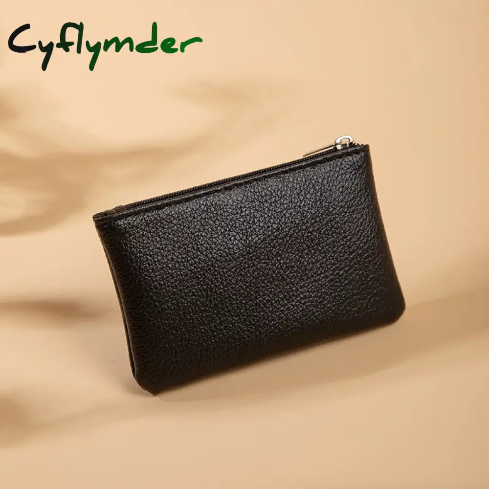 Cyflymder Fashion Women Small Wallet For Ladies Zipper Card Purse Key Storage Bag High Quality PU Short Wallet Female