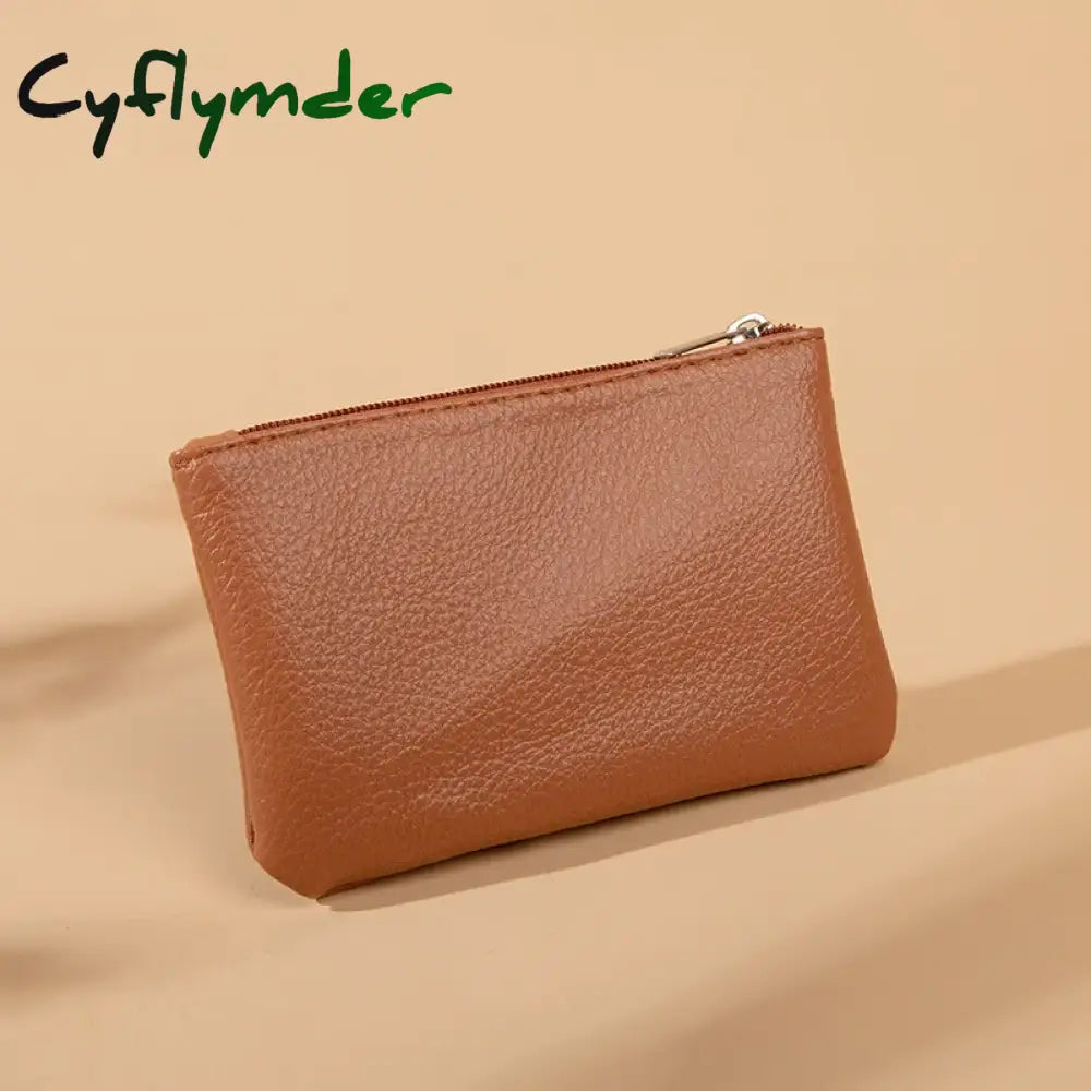 Cyflymder Fashion Women Small Wallet For Ladies Zipper Card Purse Key Storage Bag High Quality PU Short Wallet Female