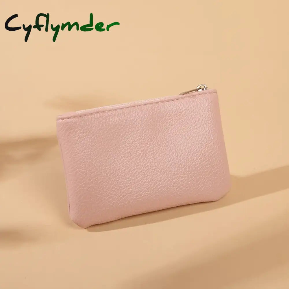 Cyflymder Fashion Women Small Wallet For Ladies Zipper Card Purse Key Storage Bag High Quality PU Short Wallet Female