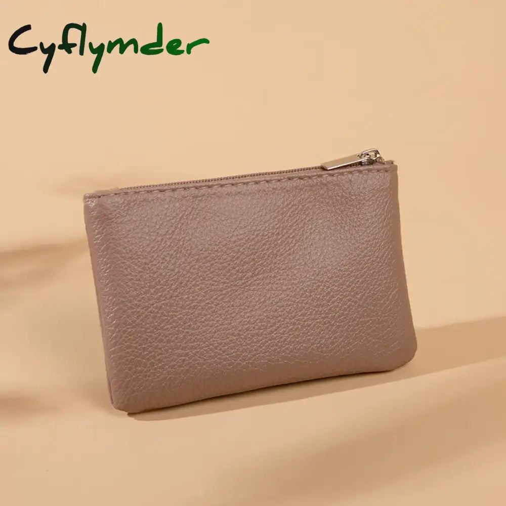Cyflymder Fashion Women Small Wallet For Ladies Zipper Card Purse Key Storage Bag High Quality PU Short Wallet Female