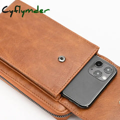 Cyflymder Fashion Women Wallet Single Shoulder Crossbody Cell Phone Bag Leather Satchel Female