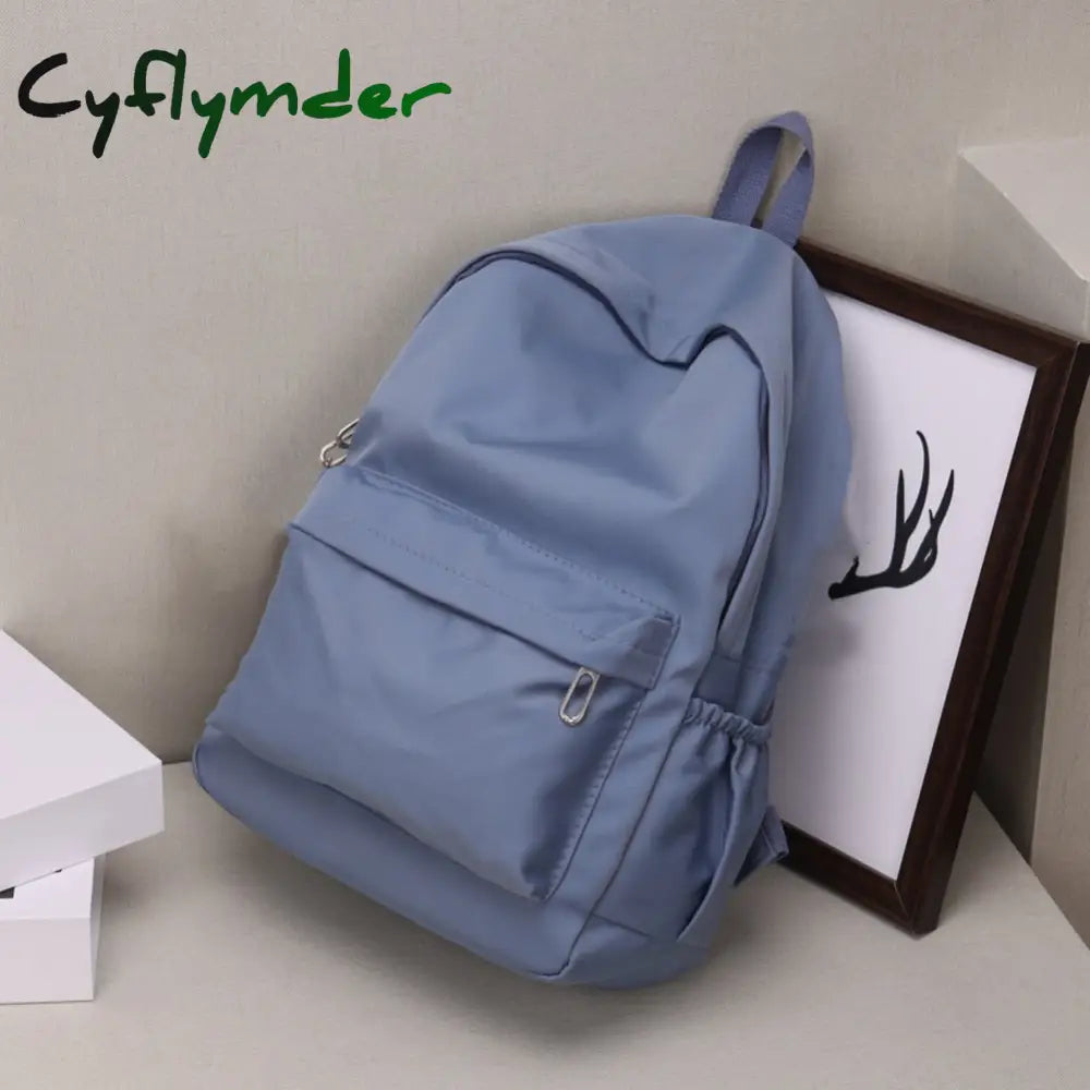 Cyflymder Fashion Women’s Backpack Preppy Style Female Book Bag Nylon For Teenagers College