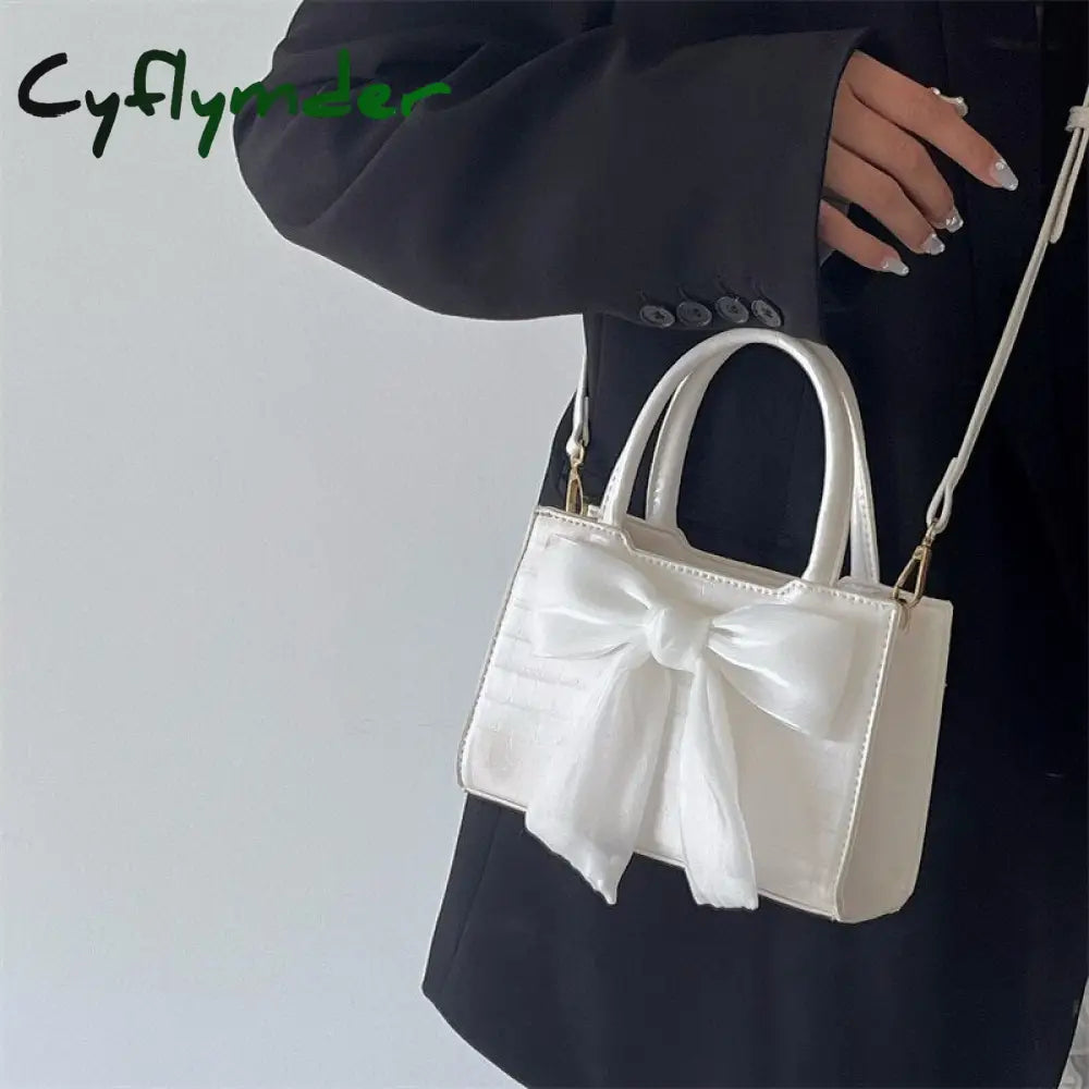 Cyflymder Fashion Women’s Clutch Purse Handbags Summer Pink Bowknot Female Underarm Bags Sweet