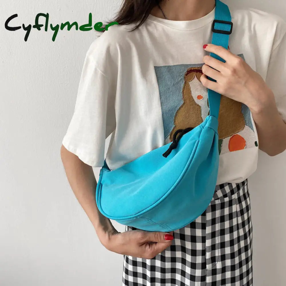 Cyflymder Fashion Women’s Waist Bag New Summer Messenger Shoulder Canvas Multifunctional Chest