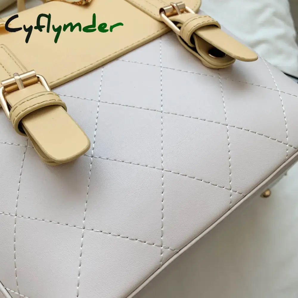 Cyflymder Female Backpack For Women Leather Backpacks Multifunction Travel Sac A Dos Femme School