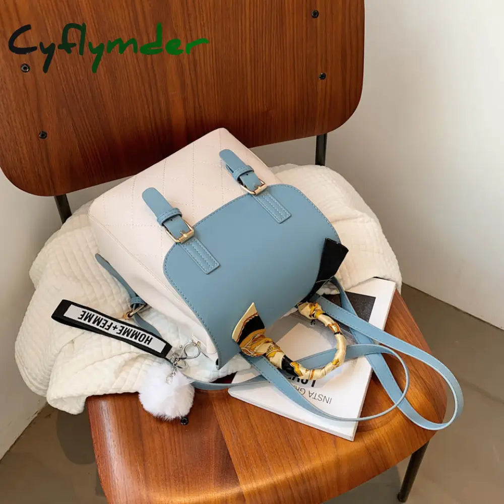 Cyflymder Female Backpack For Women Leather Backpacks Multifunction Travel Sac A Dos Femme School