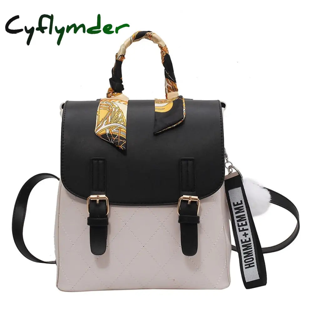 Cyflymder Female Backpack For Women Leather Backpacks Multifunction Travel Sac A Dos Femme School