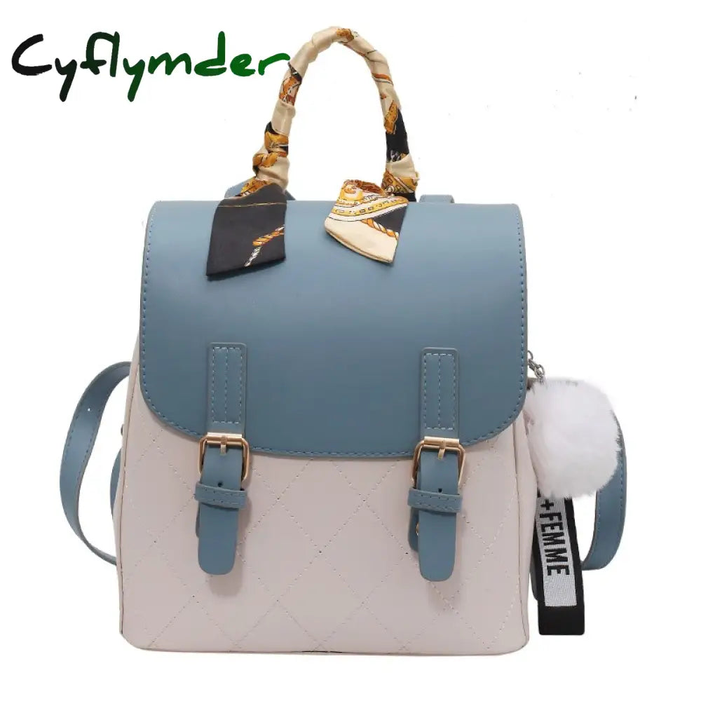 Cyflymder Female Backpack For Women Leather Backpacks Multifunction Travel Sac A Dos Femme School