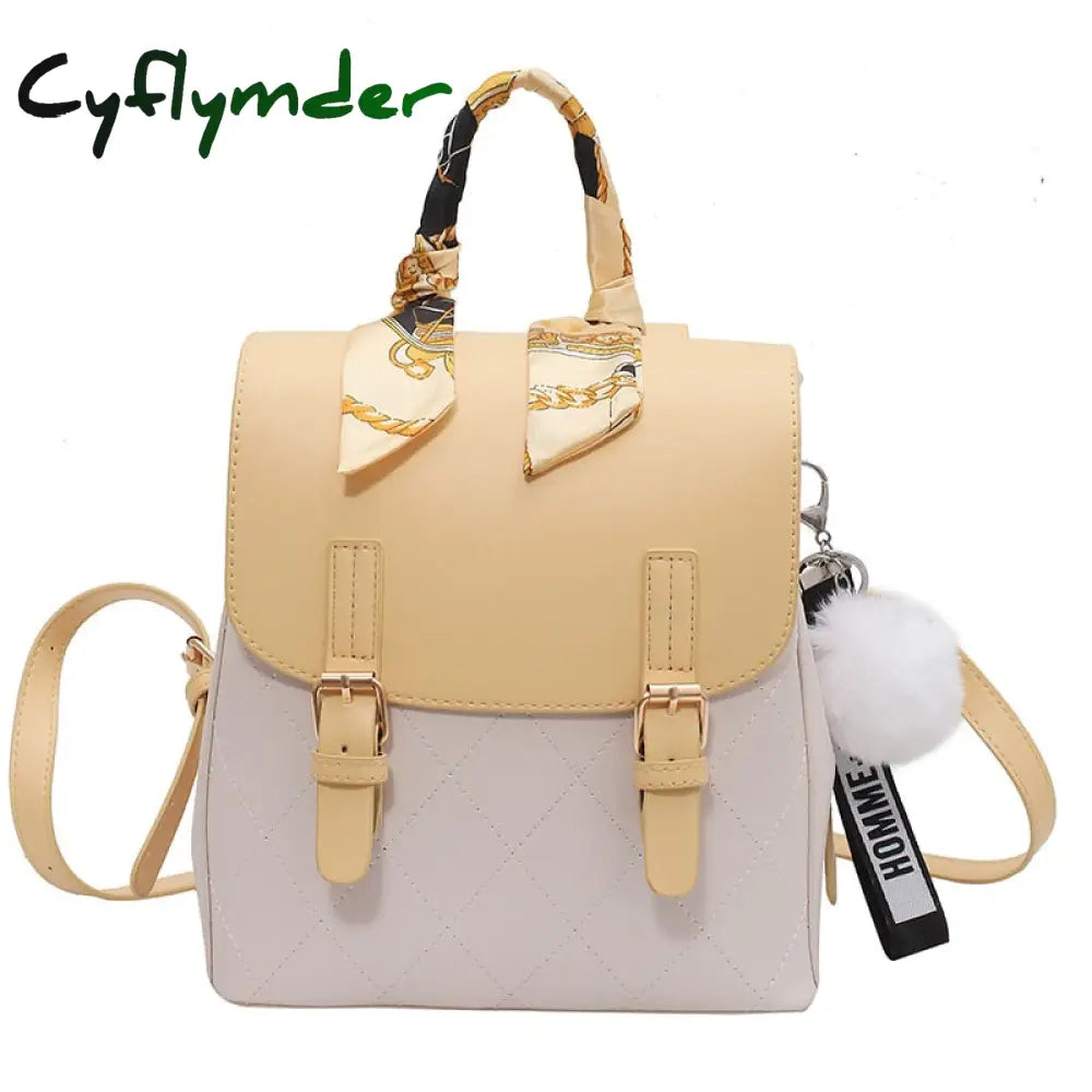 Cyflymder Female Backpack For Women Leather Backpacks Multifunction Travel Sac A Dos Femme School