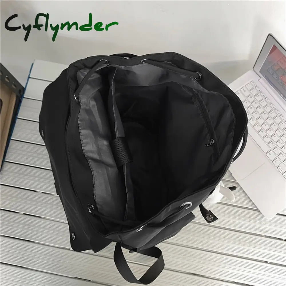 Cyflymder Female Male Trendy Nylon New Travel Student Bag Cool Boy Girl College Backpack Fashion