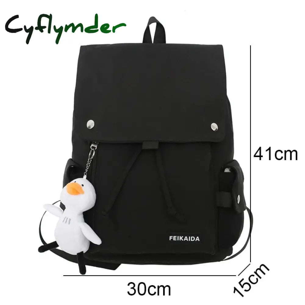 Cyflymder Female Male Trendy Nylon New Travel Student Bag Cool Boy Girl College Backpack Fashion