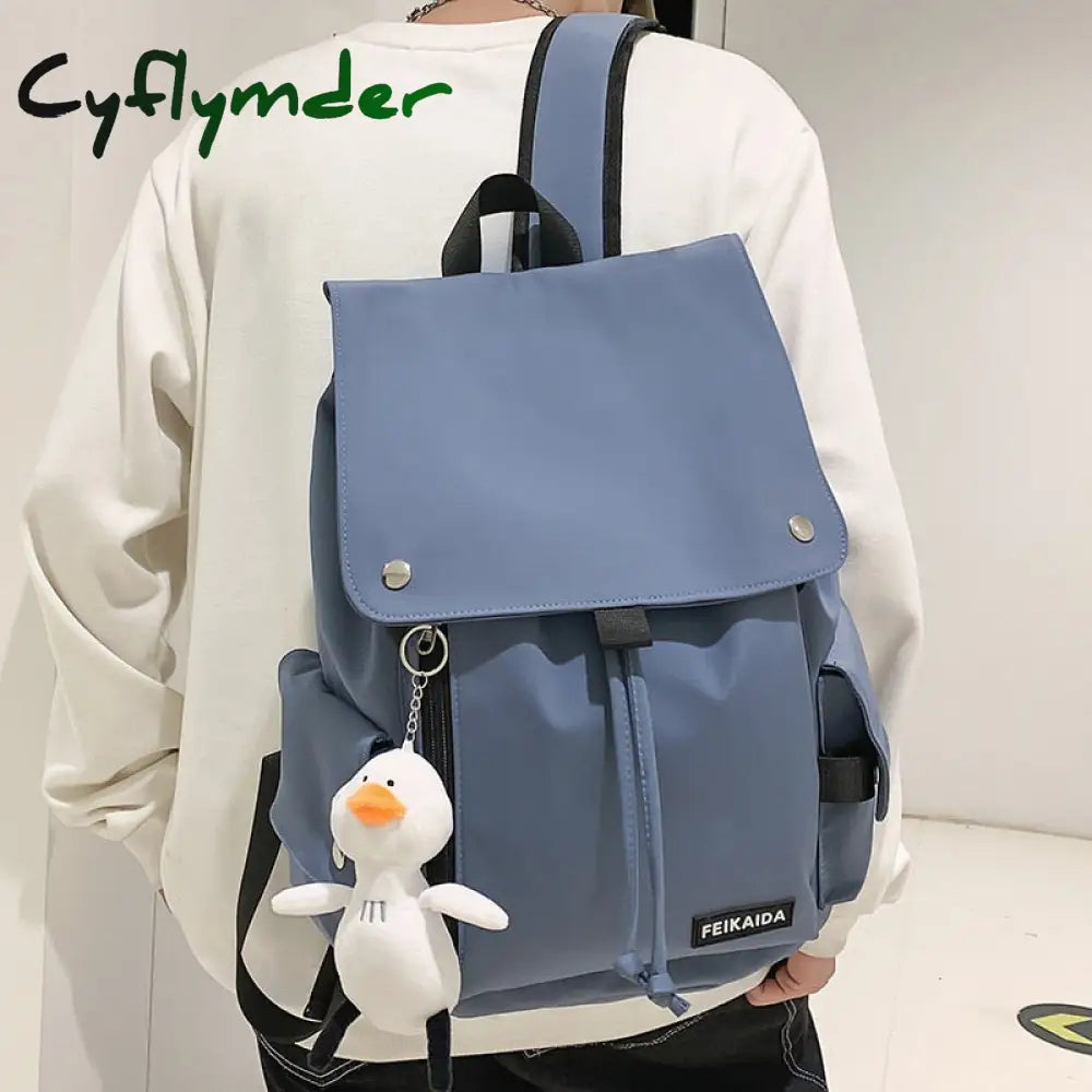 Cyflymder Female Male Trendy Nylon New Travel Student Bag Cool Boy Girl College Backpack Fashion