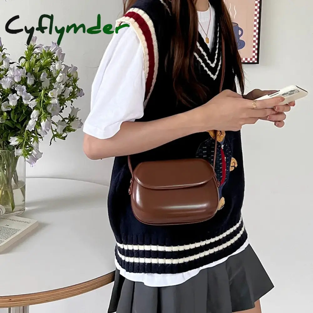 Cyflymder Flap Crossbody Bags Women Mini Pu Leather Shoulder Purses And Handbags For Girls Ladies