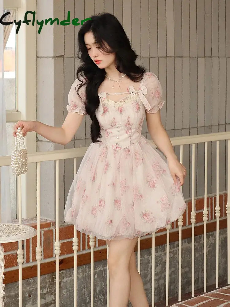 Cyflymder Floral Sweet Fairy Bodycon Dresses for Women Elegant Party P – cyflymder Cyflymder Floral Sweet Fairy Bodycon Dresses for Women Elegant Party P – cyflymder