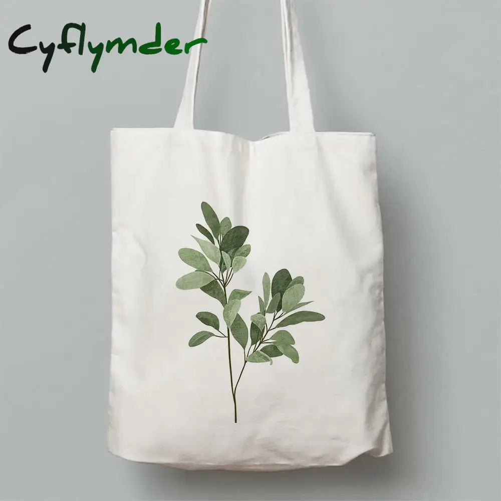 Cyflymder Flowers Print Fashion Women Canvas Shopping Shoulder Bag Ladies Sunflower Casual High