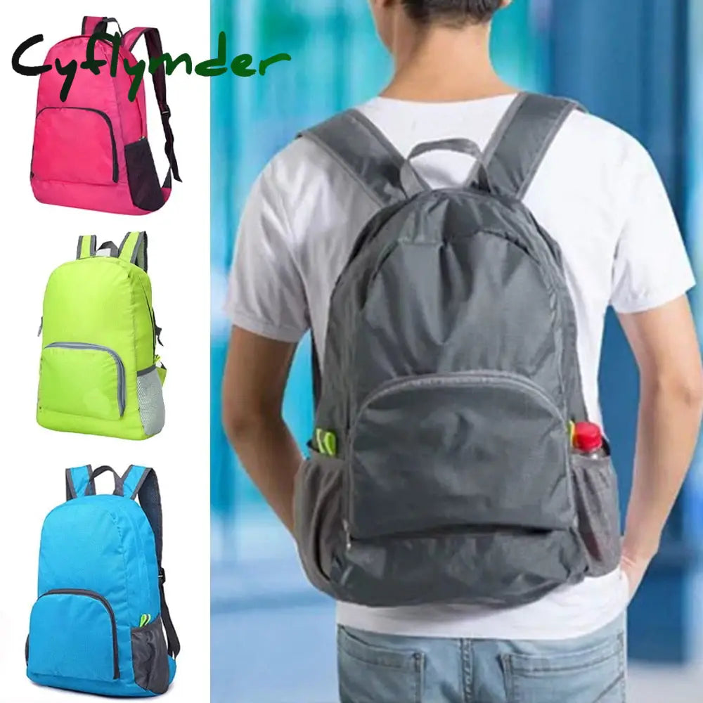 Cyflymder Foldable Backpack Camping Hiking Ultralight Folding Travel Daypack Bag Outdoor