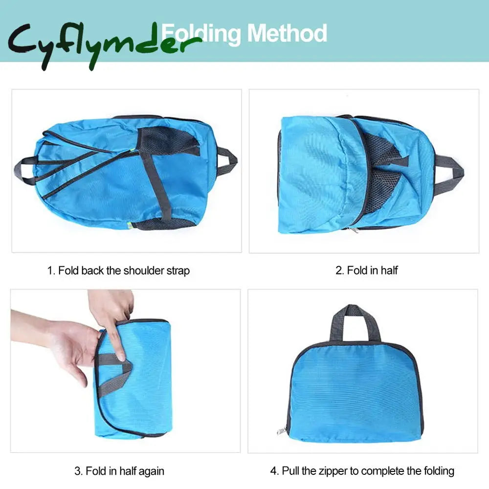 Cyflymder Foldable Backpack Camping Hiking Ultralight Folding Travel Daypack Bag Outdoor