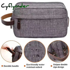 Cyflymder Foldable Hanging Men’s Travel Large Capacity Promotional Toiletries Storage Bag Oxford