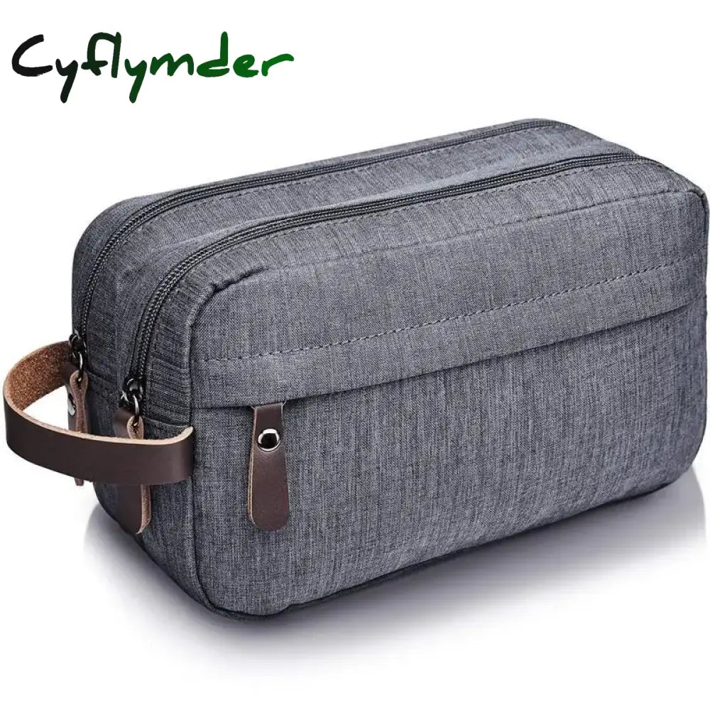 Cyflymder Foldable Hanging Men’s Travel Large Capacity Promotional Toiletries Storage Bag Oxford