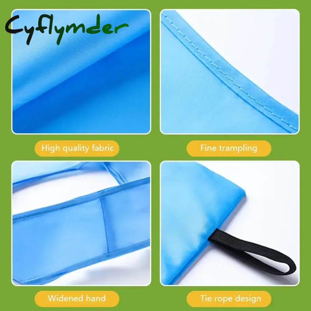 Cyflymder Foldable Shopping Bag Reusable Travel Grocery Eco-Friendly One Shoulder Handbag For
