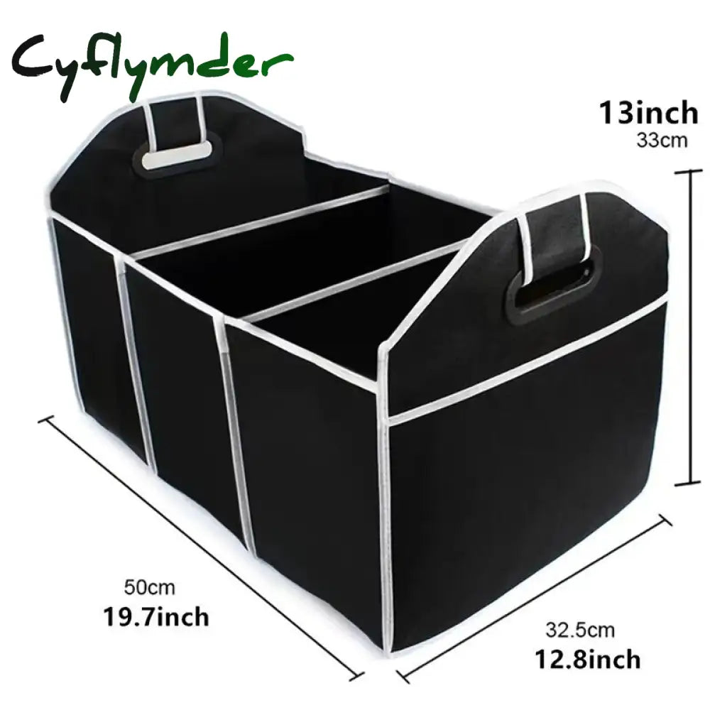 Cyflymder Folding Car Trunk Organizer Storage Bag Non-Woven Fabrics Stowing Tidying Multifunctional