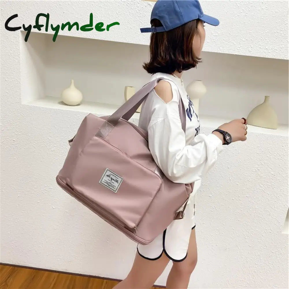 Cyflymder Folding Travel Bag Large Capacity Waterproof Pouch Tote Carry On Luggage Portable