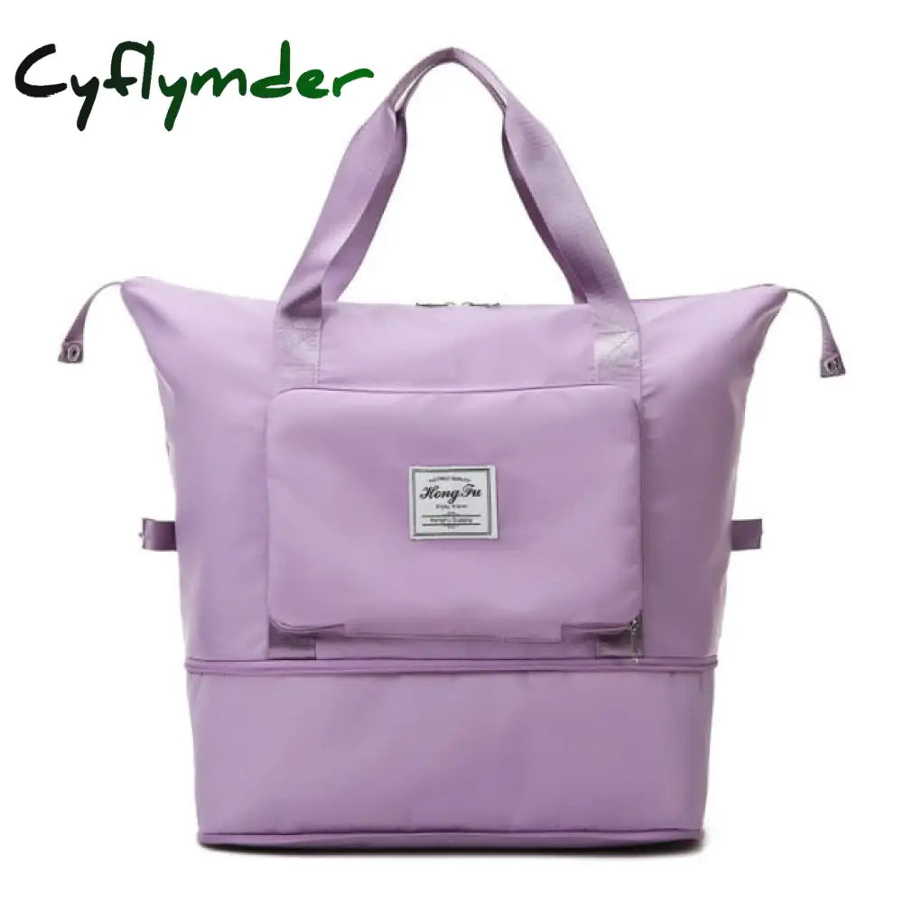 Cyflymder Folding Travel Bag Large Capacity Waterproof Pouch Tote Carry On Luggage Portable