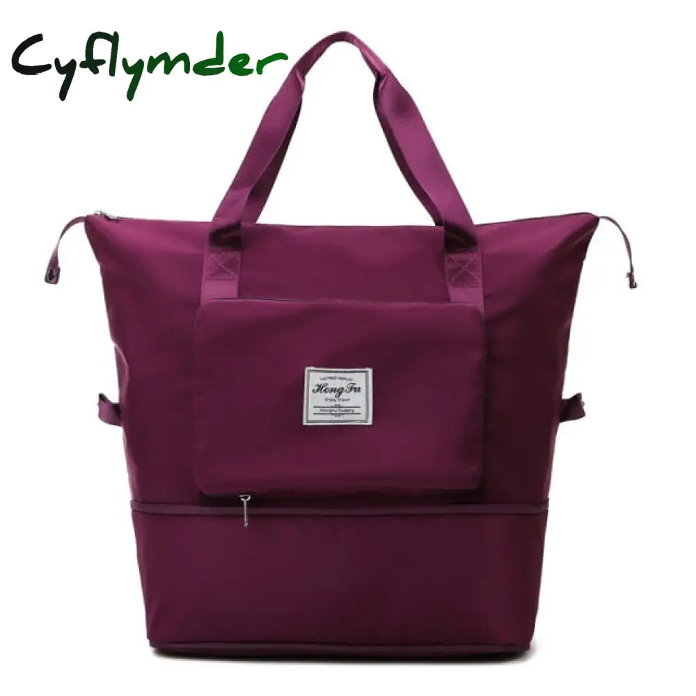 Cyflymder Folding Travel Bag Large Capacity Waterproof Pouch Tote Carry On Luggage Portable