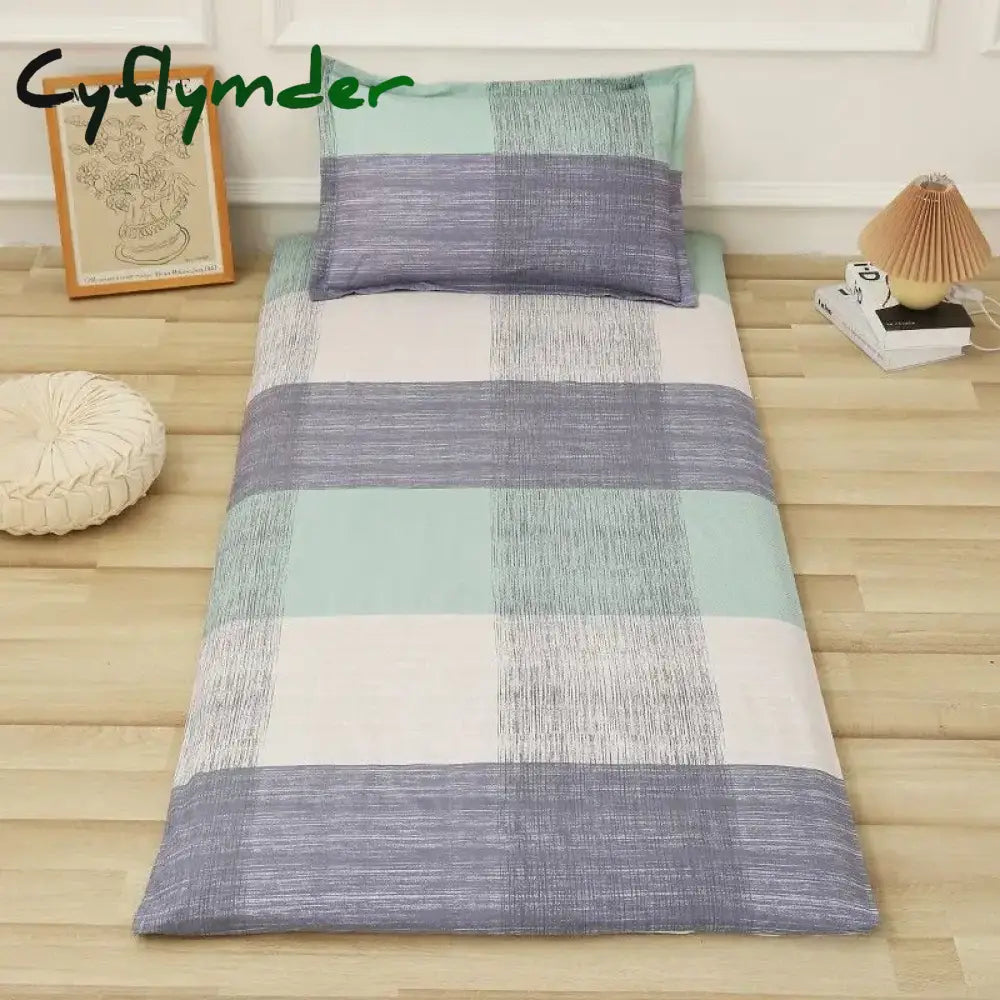 Cyflymder Fully Enclosed with Zipper Mattress Protector Cover Geometric Printed Baby Couple Single Double Bed Sheet