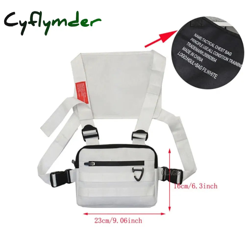 Cyflymder Functional Tactical Chest Bag Fashion Bullet Hip Hop Vest Streetwear Waist Pack Women