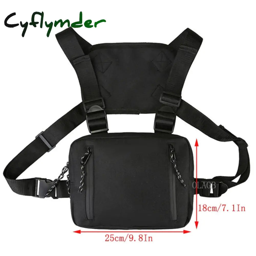 Cyflymder Functional Tactical Chest Bag Fashion Bullet Hip Hop Vest Streetwear Waist Pack Women