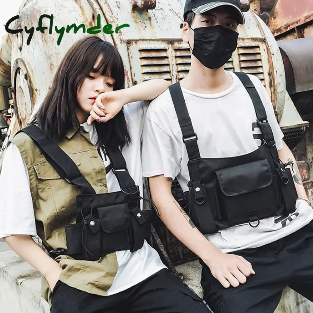 Cyflymder Functional Tactical Chest Bag Fashion Bullet Hip Hop Vest Streetwear Waist Pack Women