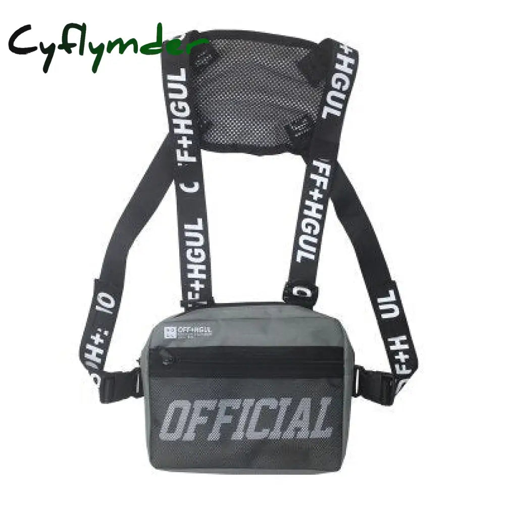 Cyflymder Functional Tactical Chest Bag Fashion Bullet Hip Hop Vest Streetwear Waist Pack Women