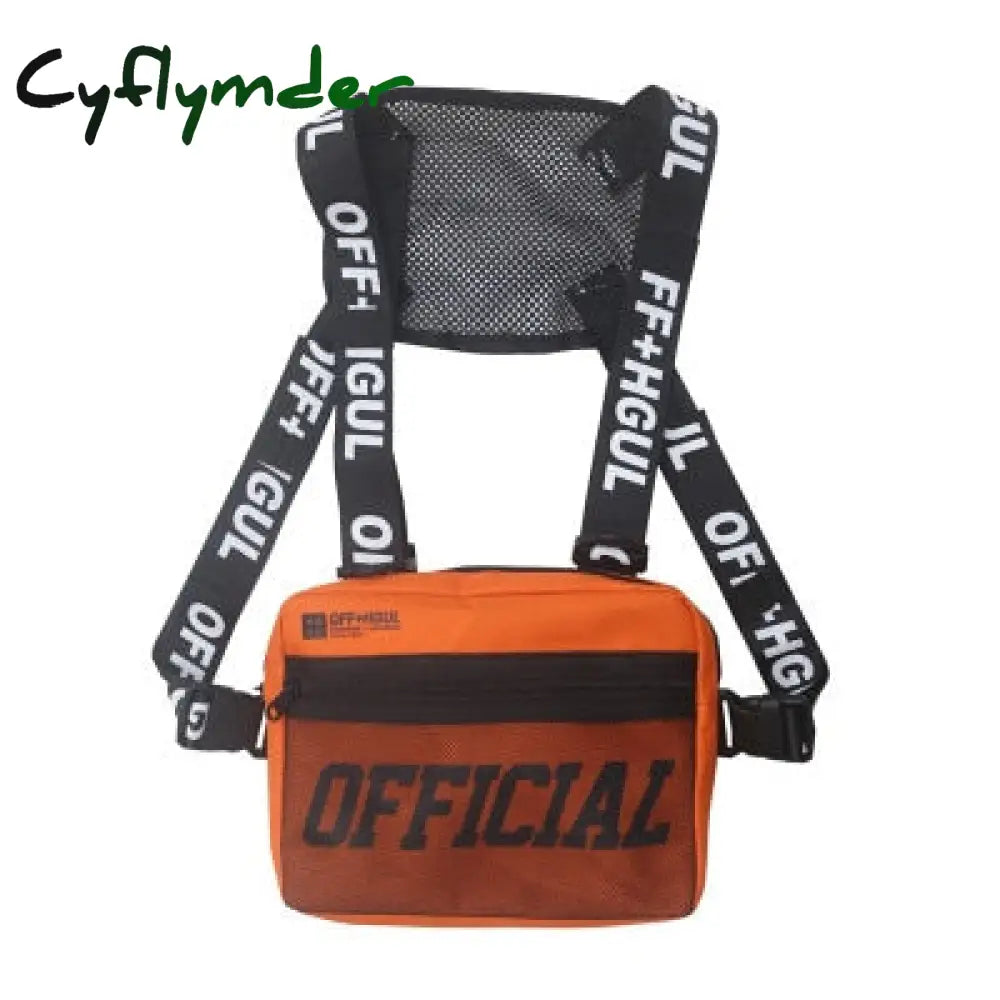 Cyflymder Functional Tactical Chest Bag Fashion Bullet Hip Hop Vest Streetwear Waist Pack Women