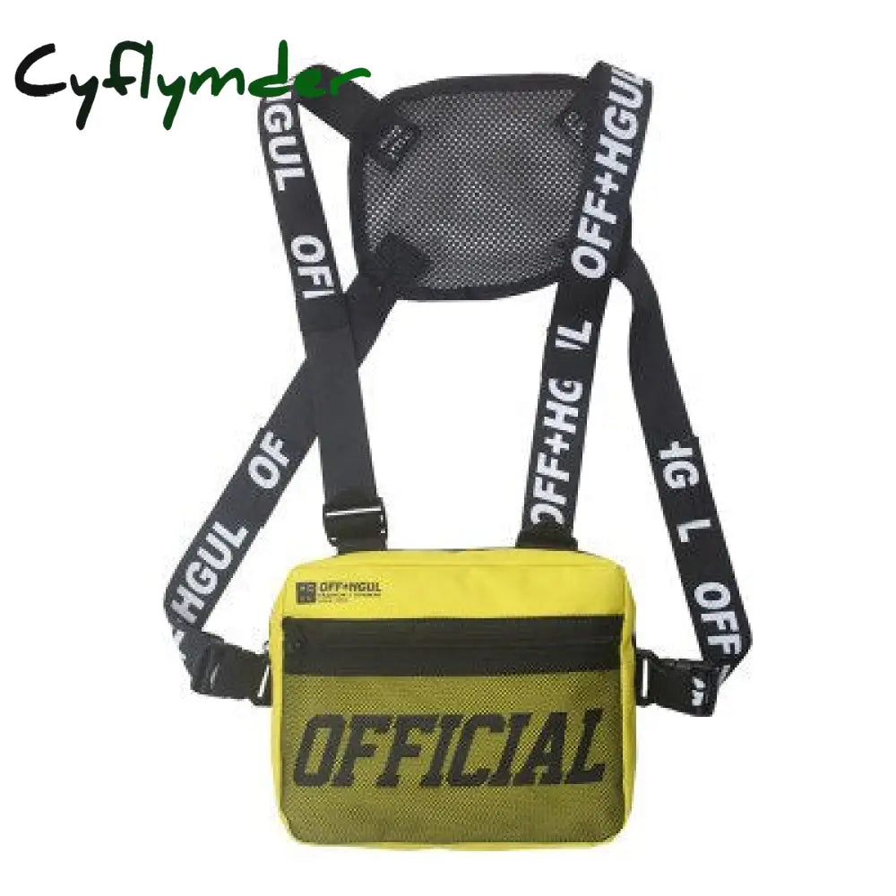 Cyflymder Functional Tactical Chest Bag Fashion Bullet Hip Hop Vest Streetwear Waist Pack Women