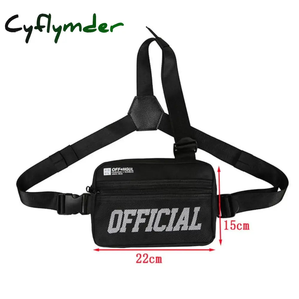 Cyflymder Functional Tactical Chest Bag Fashion Bullet Hip Hop Vest Streetwear Waist Pack Women