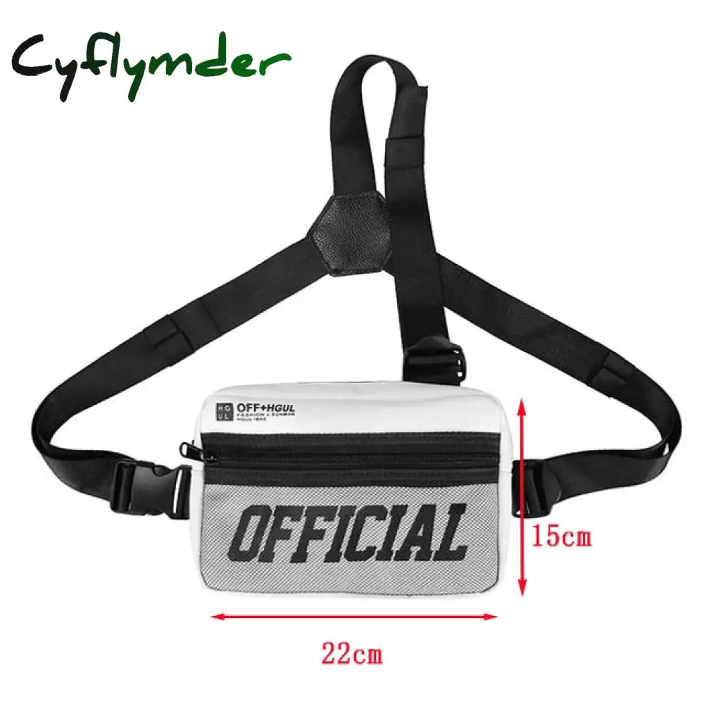 Cyflymder Functional Tactical Chest Bag Fashion Bullet Hip Hop Vest Streetwear Waist Pack Women